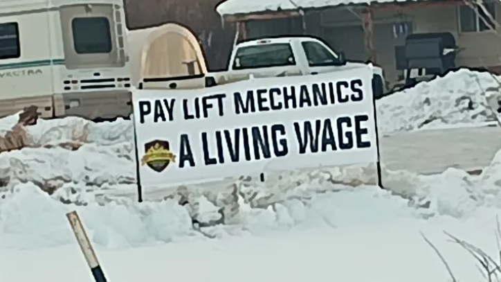 Crested Butte strike banner