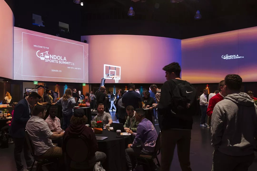 people at a tech/sports summit