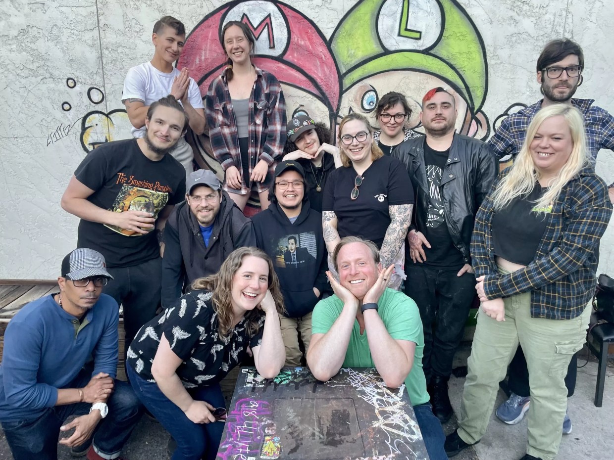 group of kitchen workers