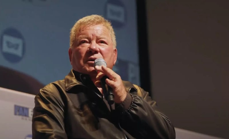 A man with a microphone