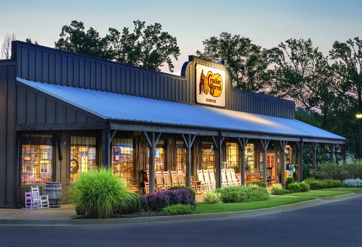 front of a cracker barrel