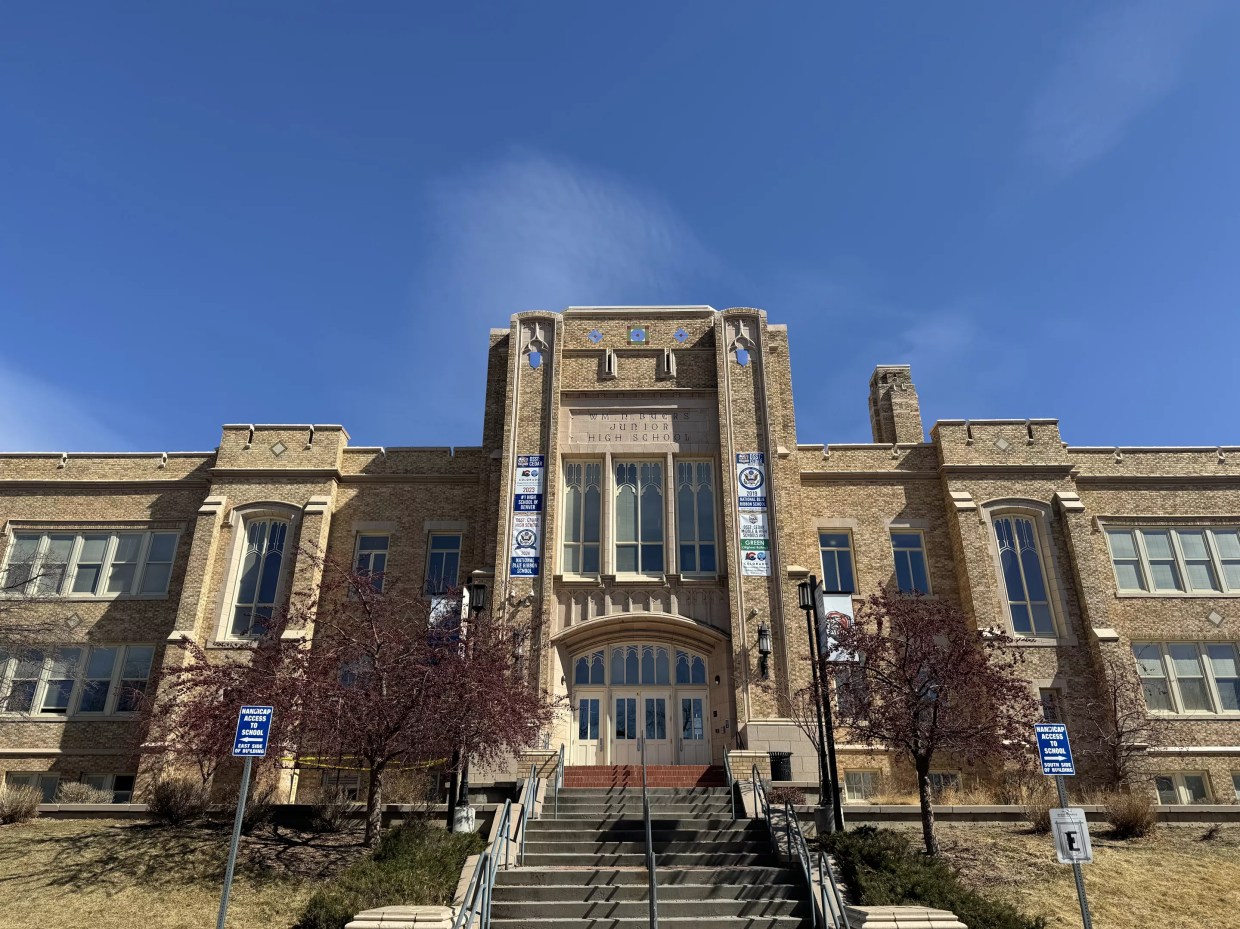 Old brick school in Denver