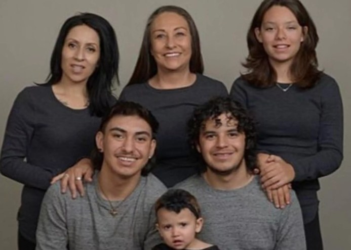 woman with children and grandchildren