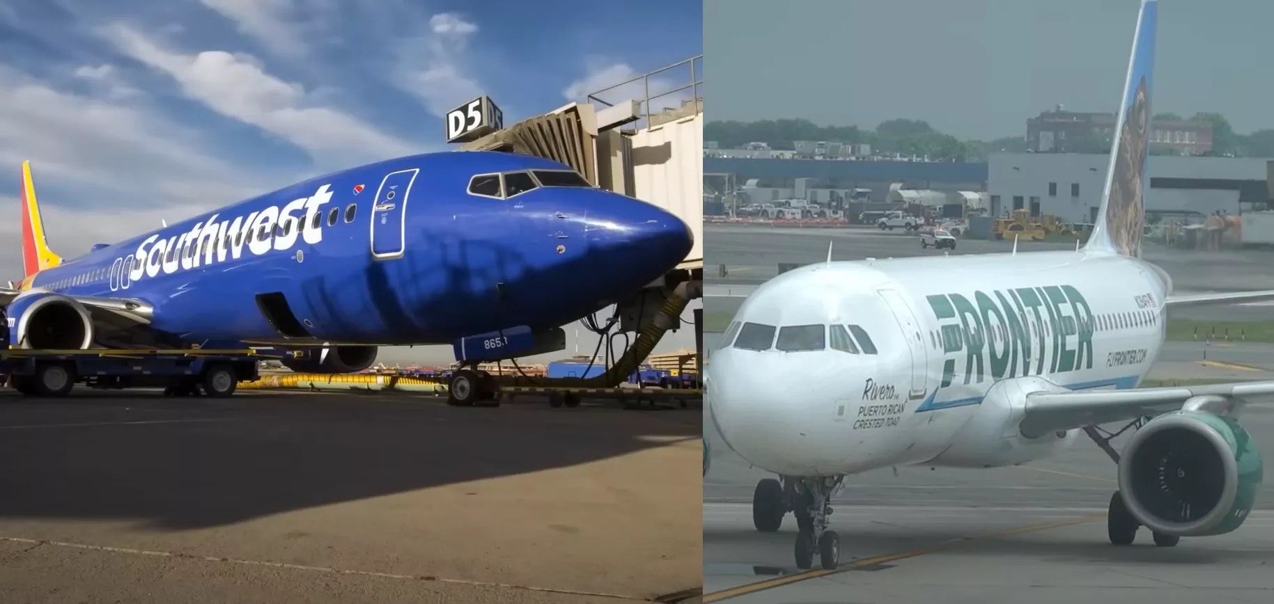 frontier and southwest planes head ot head