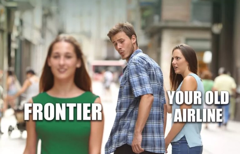 frontier airlines meme