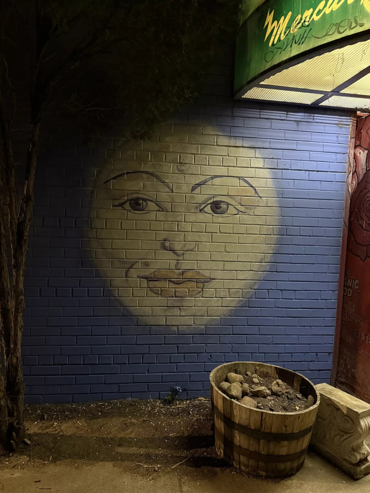 A moon mural