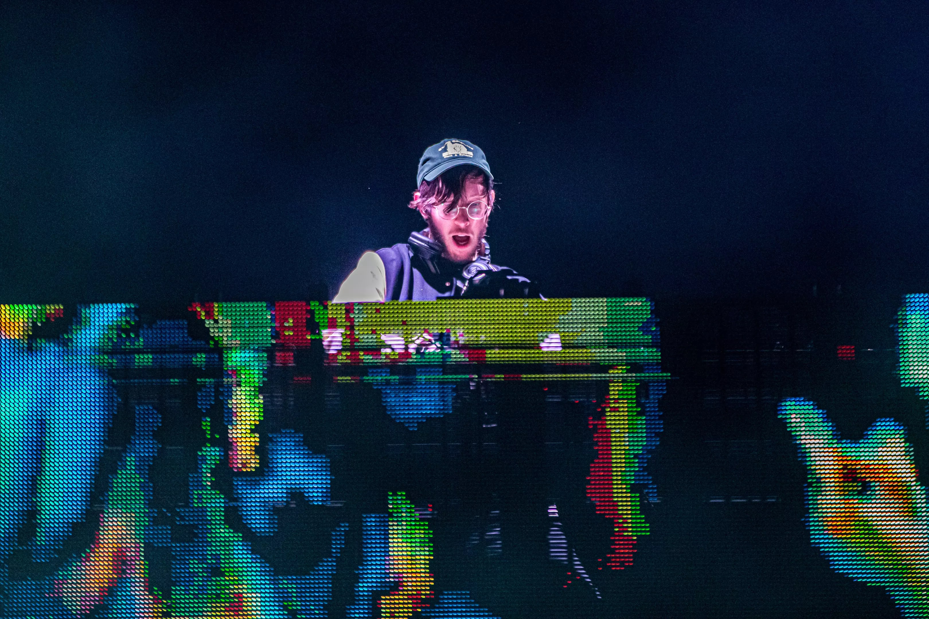 DJ of the trees performing at Red Rocks