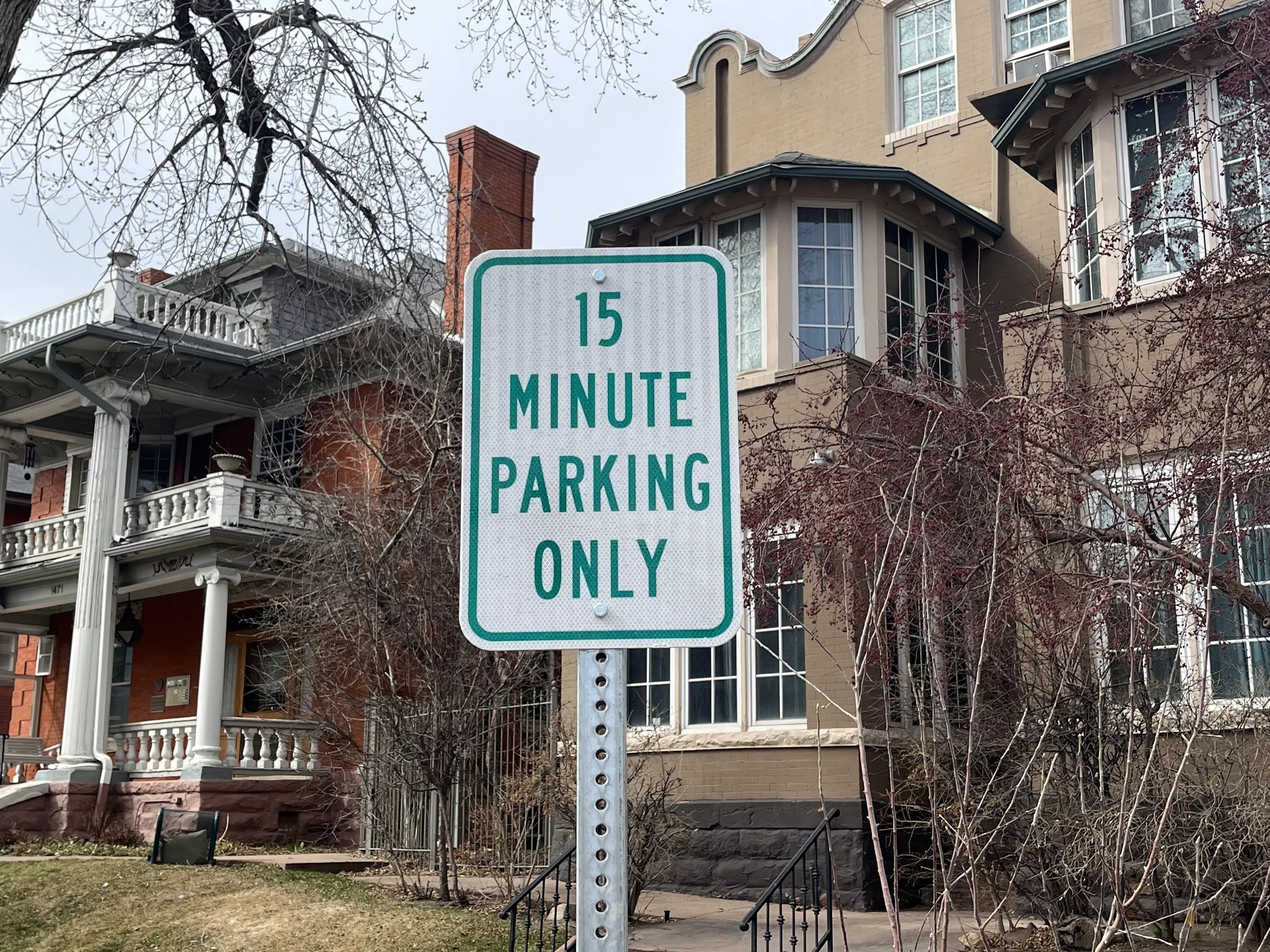 Parking sign in Denver