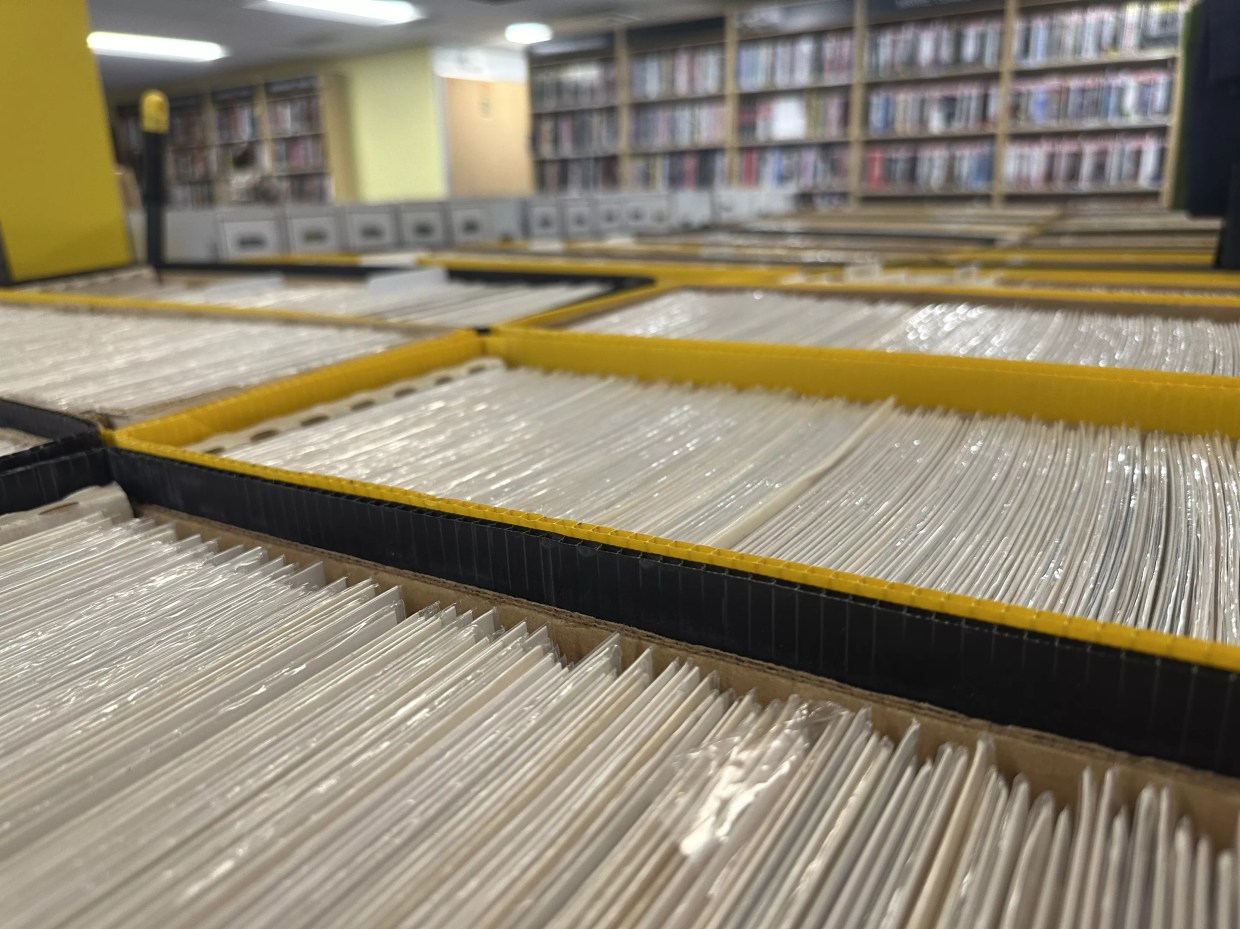 A box of comic books