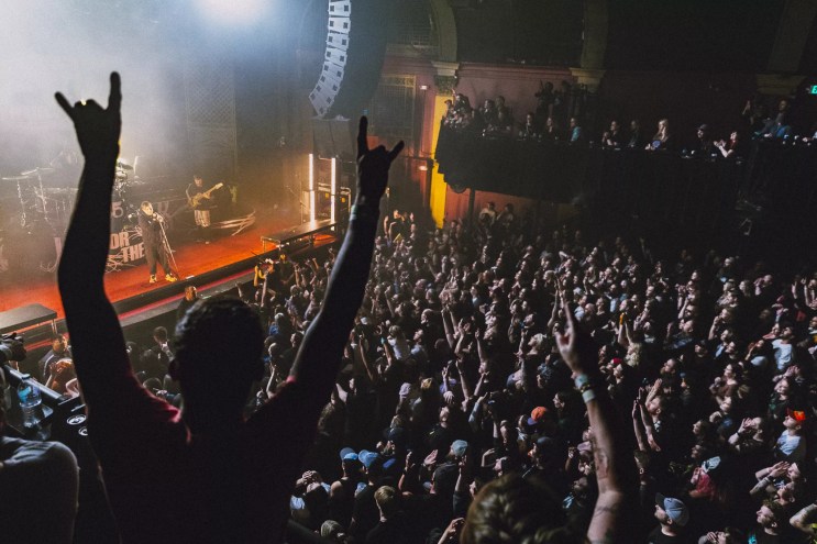 A photo showing a packed Ogden Theatre.