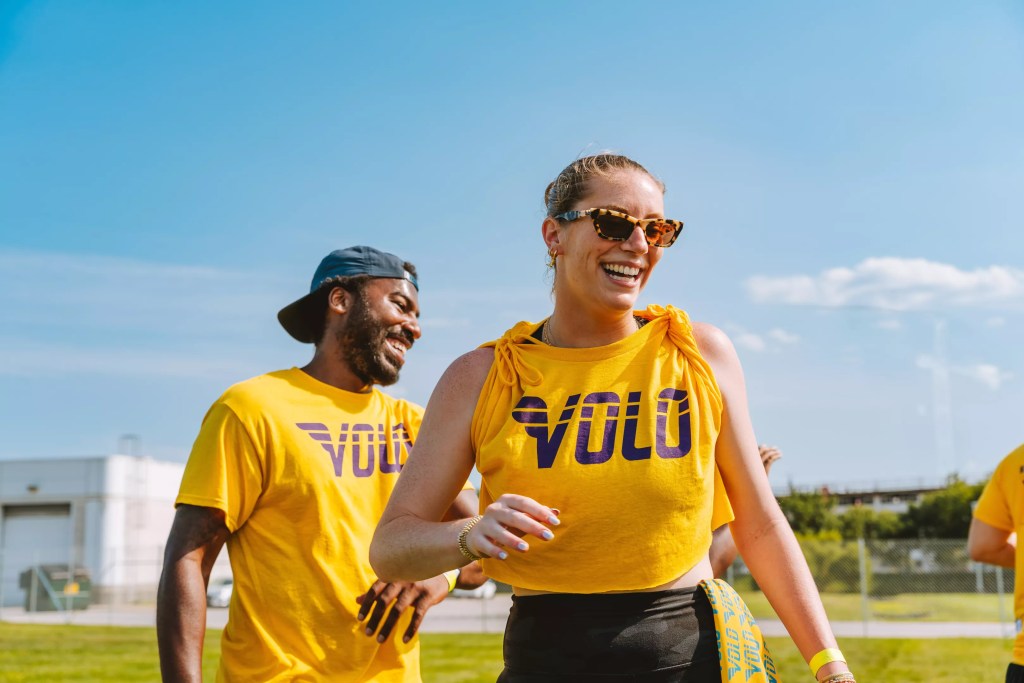 people in yellow shirts