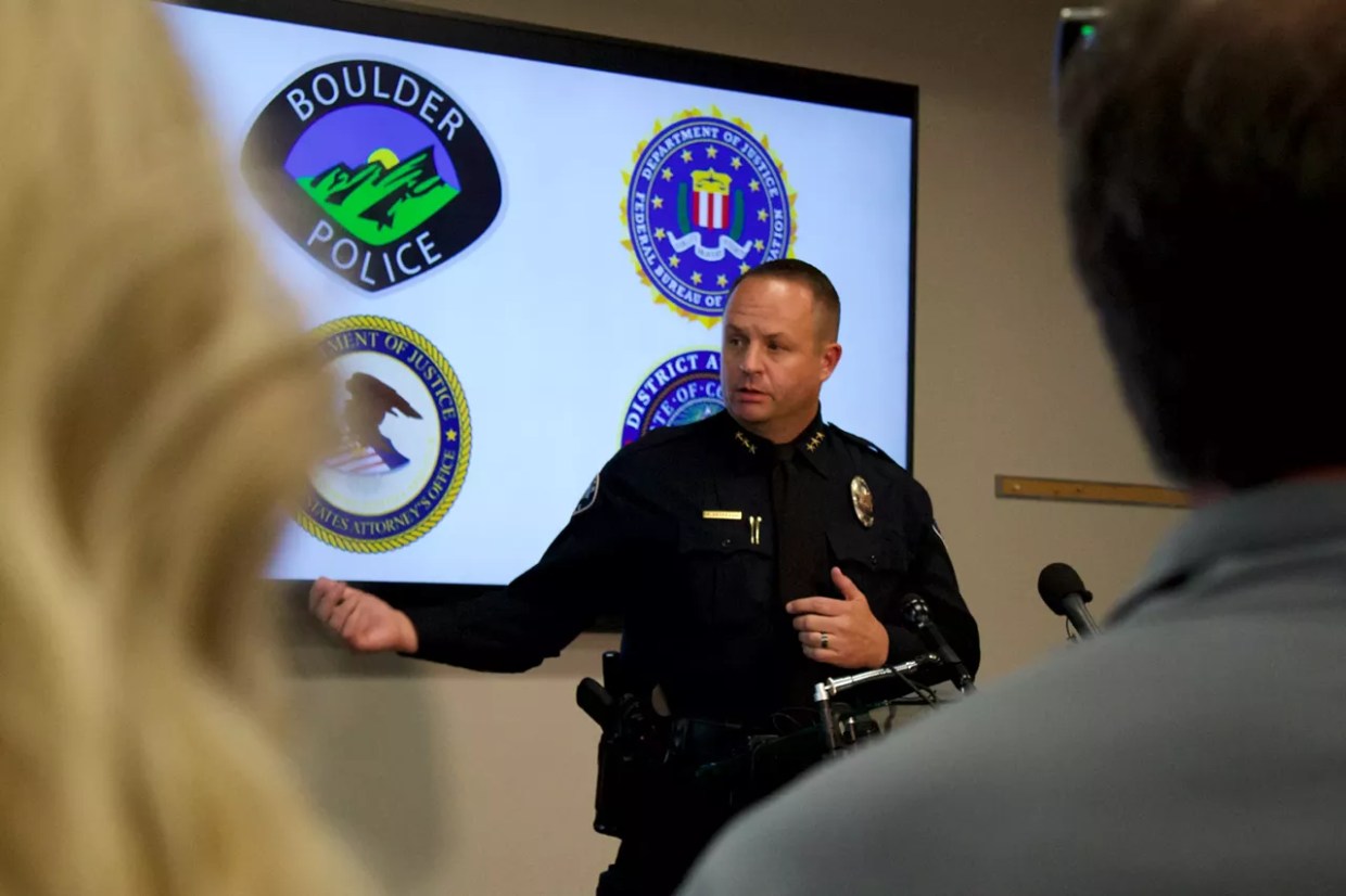 police chief at charts