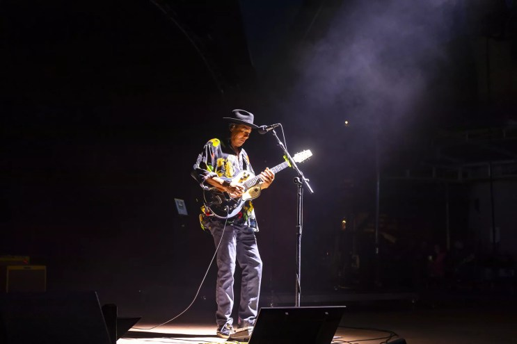 Big Head Todd on stage at Red Rocks.
