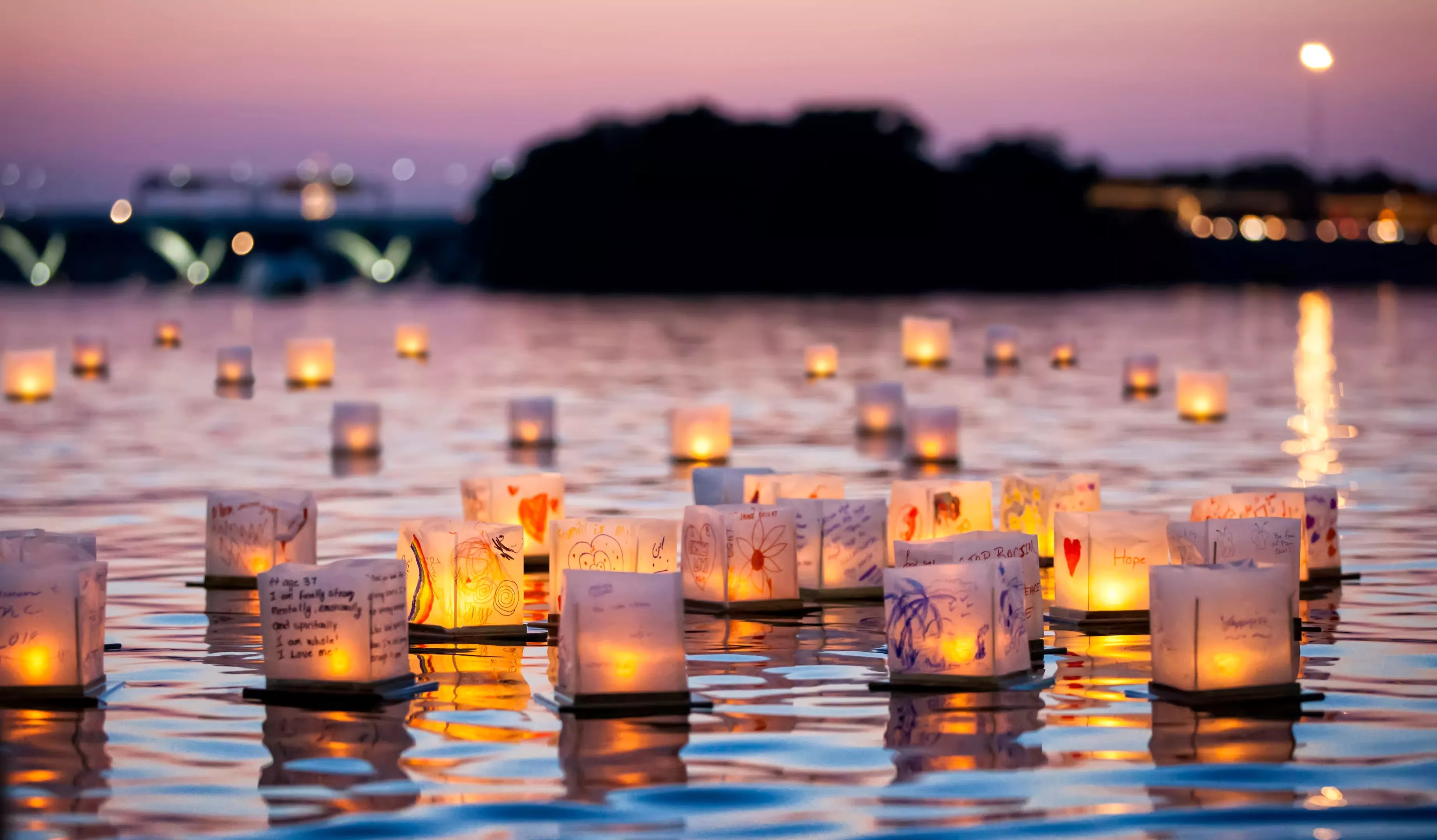 Lanterns on the water