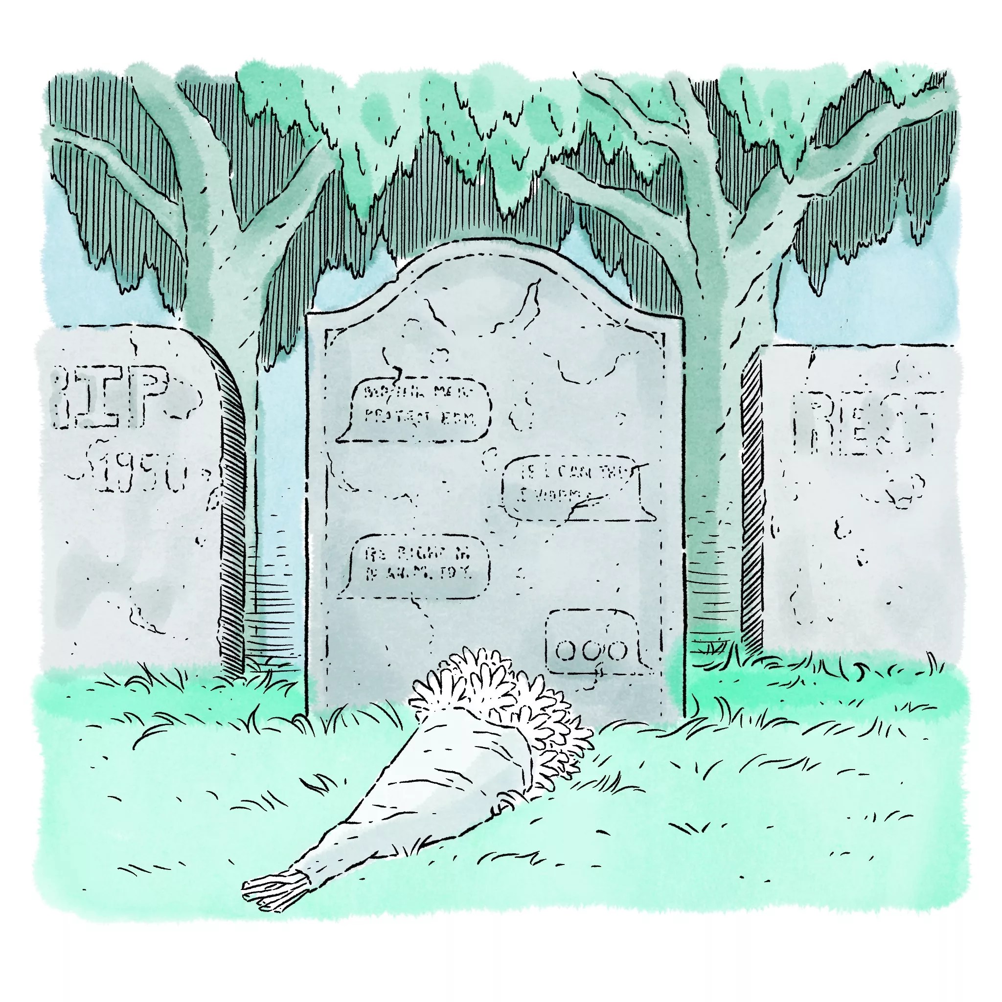 illustration of AI ghost