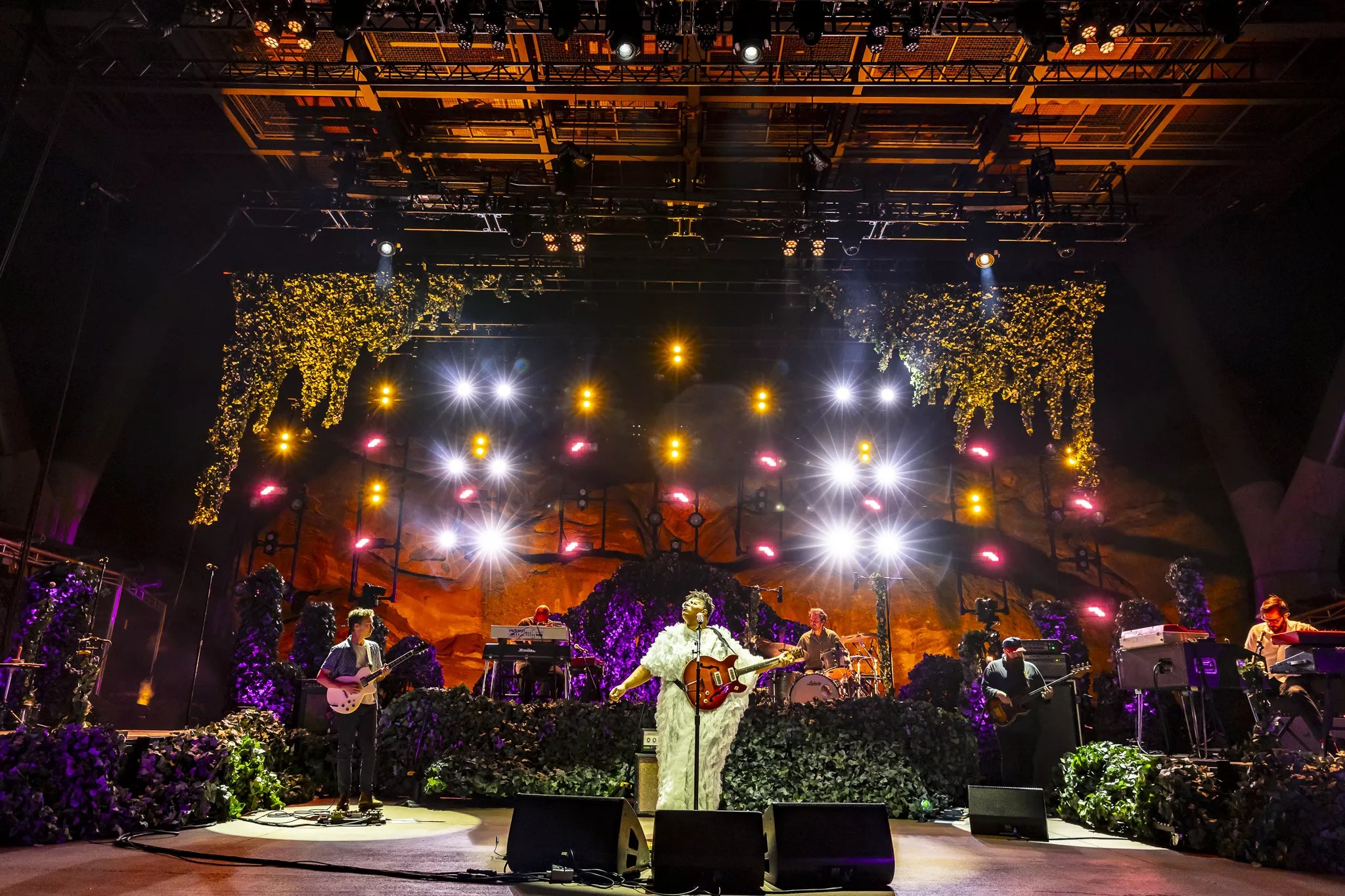 Alabama Shakes performed on stage at Red Rocks on Sunday, July 20, 2025.