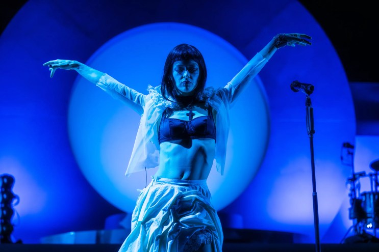 The Marias performing at Red Rocks
