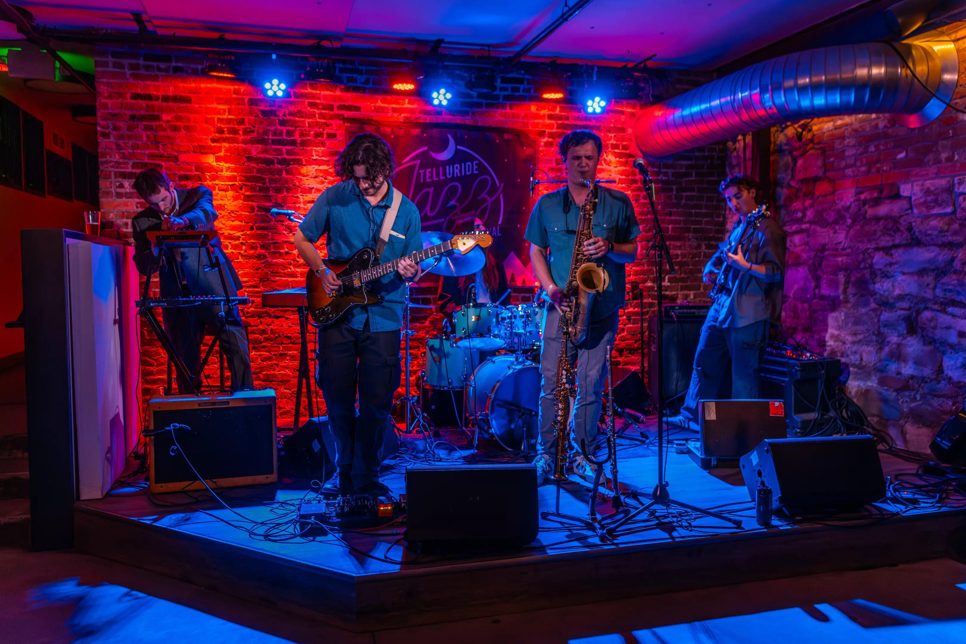 End All Quintet played in the daytime and at night in Telluride this past weekend.