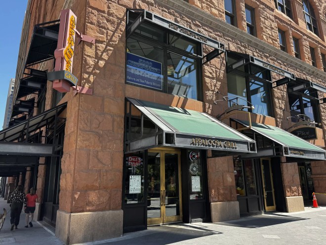 Front of Appaloosa Bar and Grill on 16th Street.